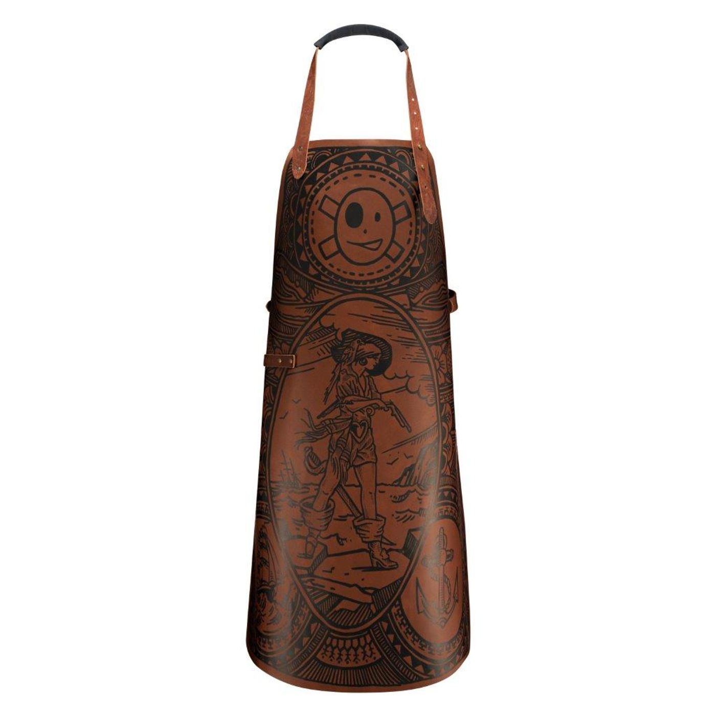 TABLIER EN CUIR tatoué BUCCANIAN GIRL